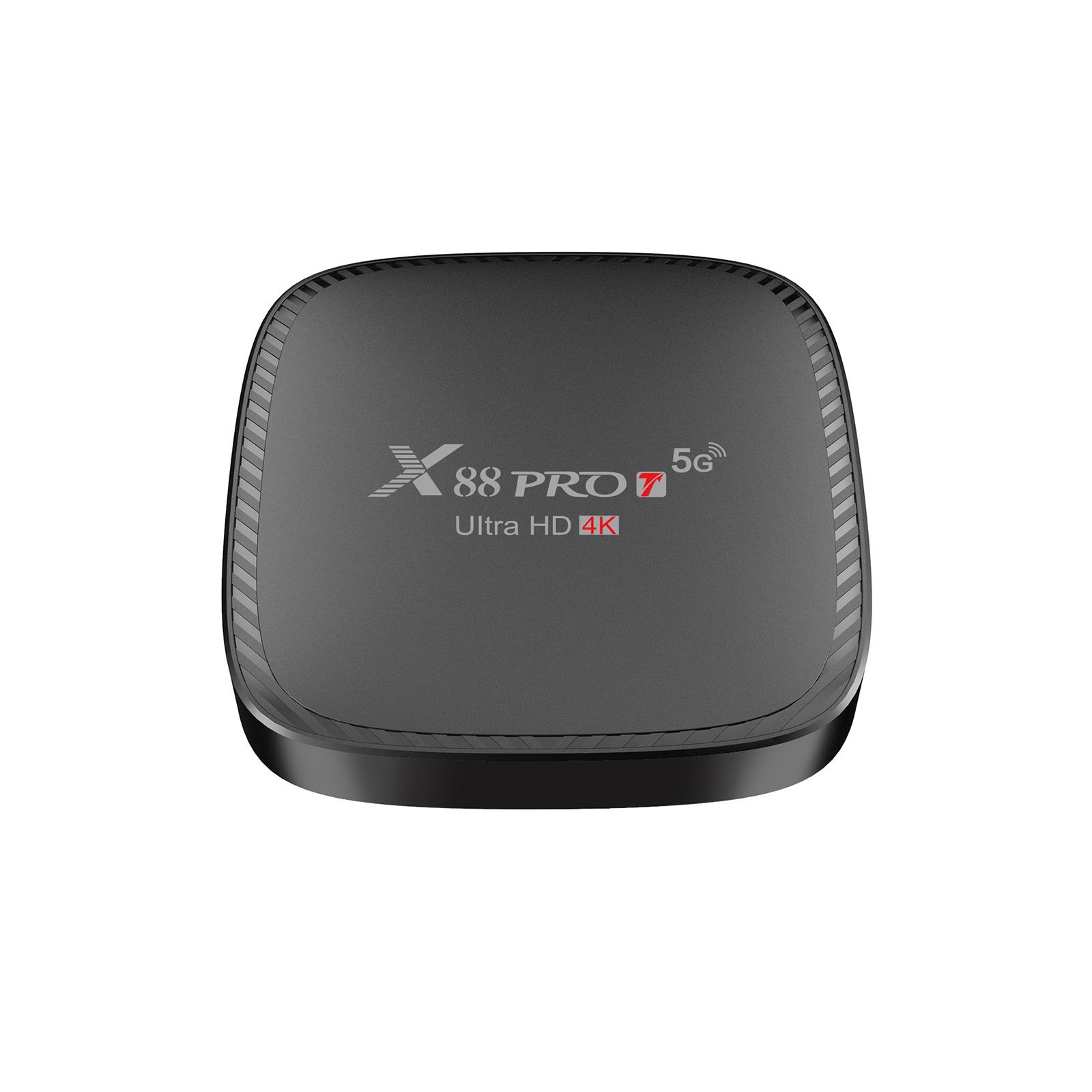 Hộp TV Box thông minh X88 PRO T Android 10.0, trình phát UHD 4K, Quad-core H.265 VP9 2.4G / 5G WiFi băng tần kép 100M