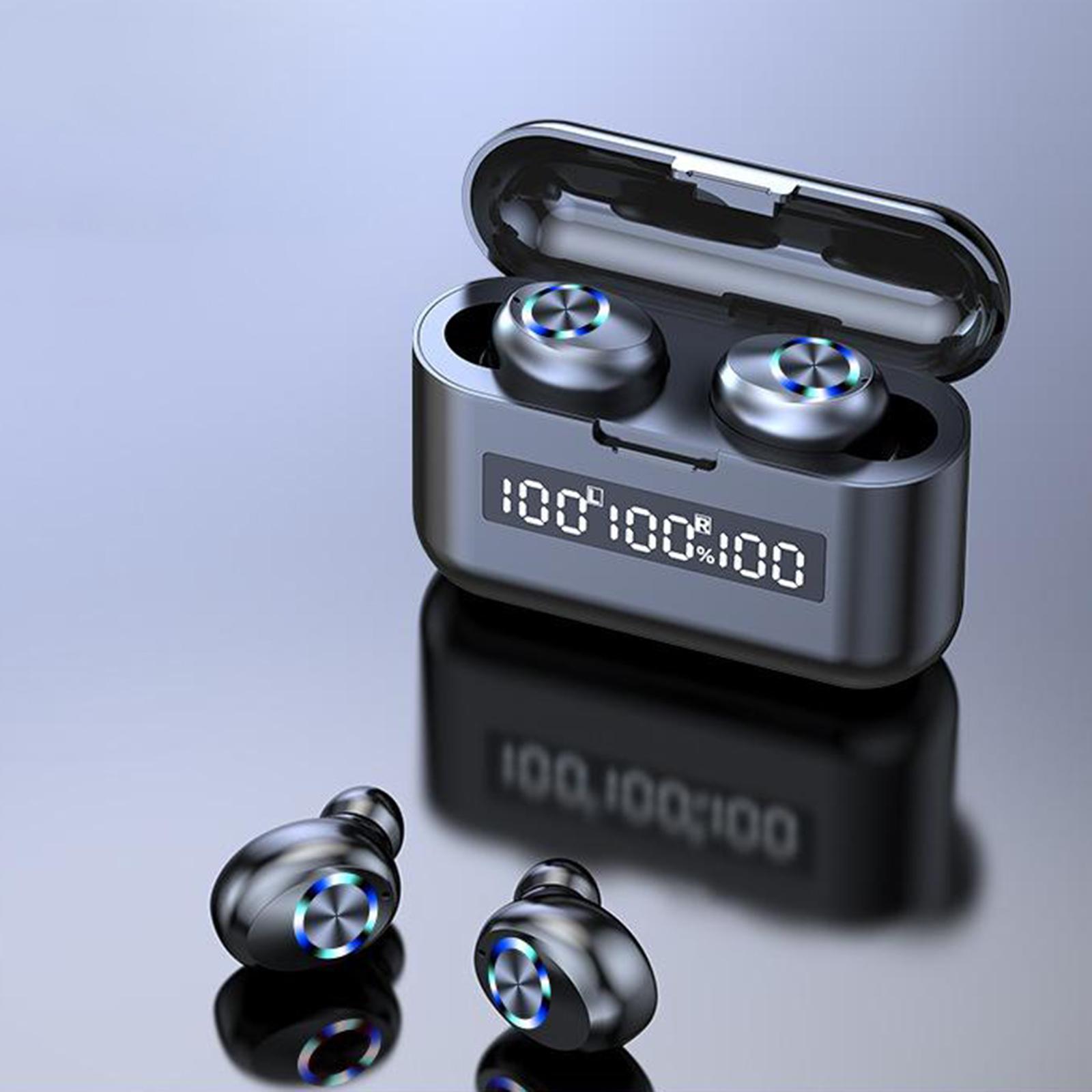 Compact Ture Wireless in-Ear Stereo Bluetooth 5.0 TWS Earphones Headphone Waterproof with Mic Handsfree w/ Charging Case