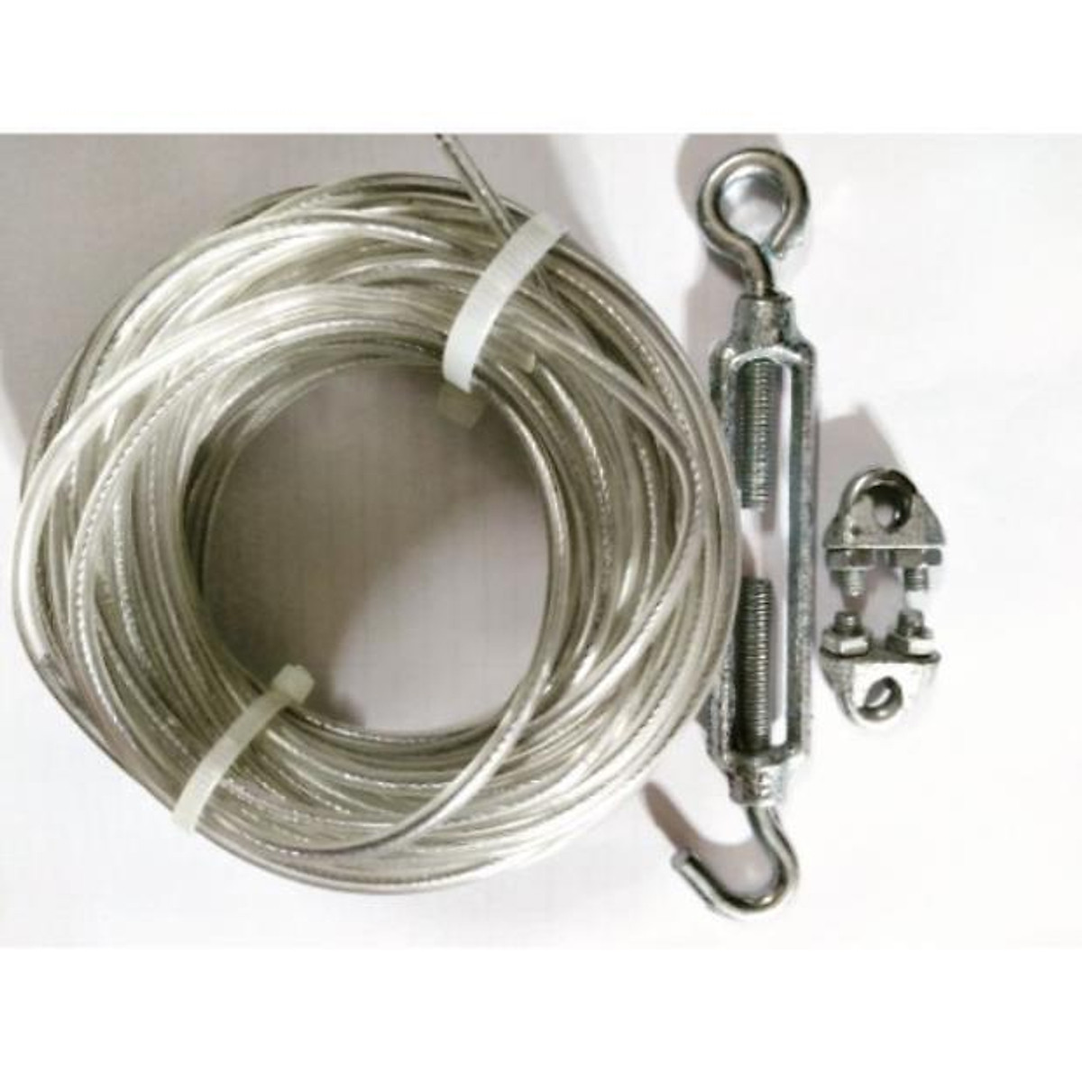 Dây phơi quần áo bằng cáp chịu lực siêu bền - Cáp thép bọc nhựa 3mm dài tùy chọn 3mét - 30m