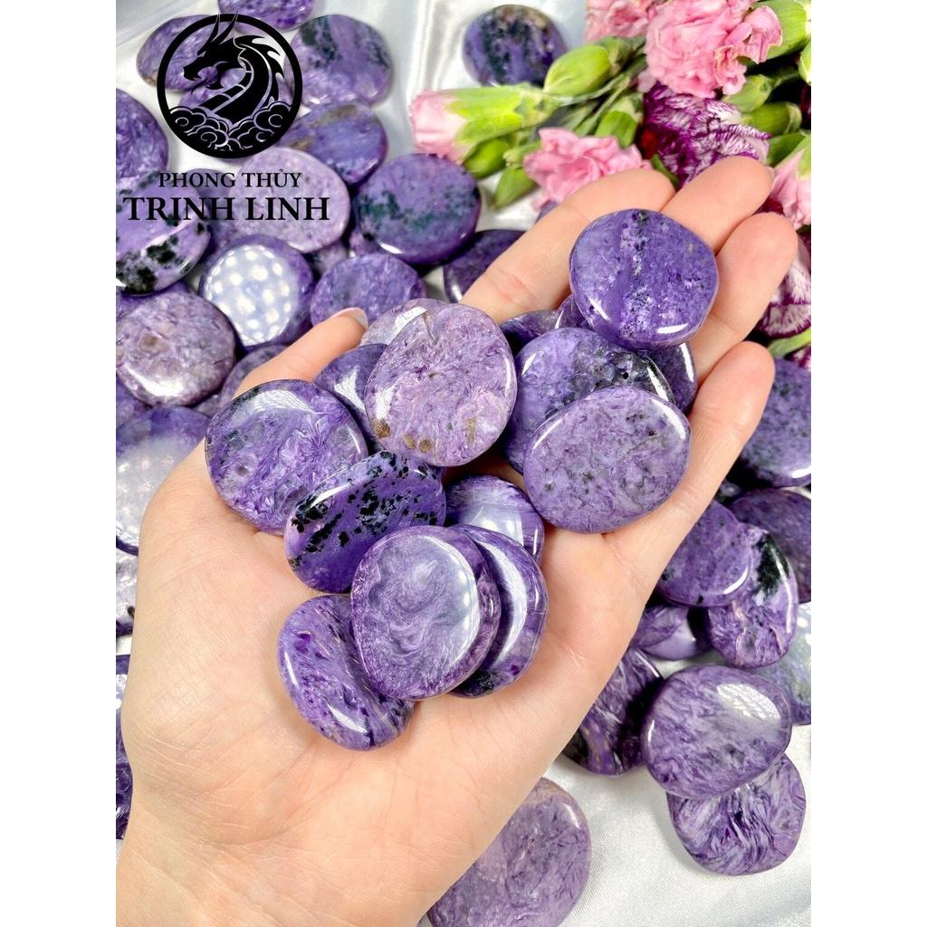 VIÊN ĐÁ BÌNH AN MẮT RỒNG CHA.ROI.TE DÙNG TRONG THANH TẨY, THIỀN, YOGA, PHONG THỦY