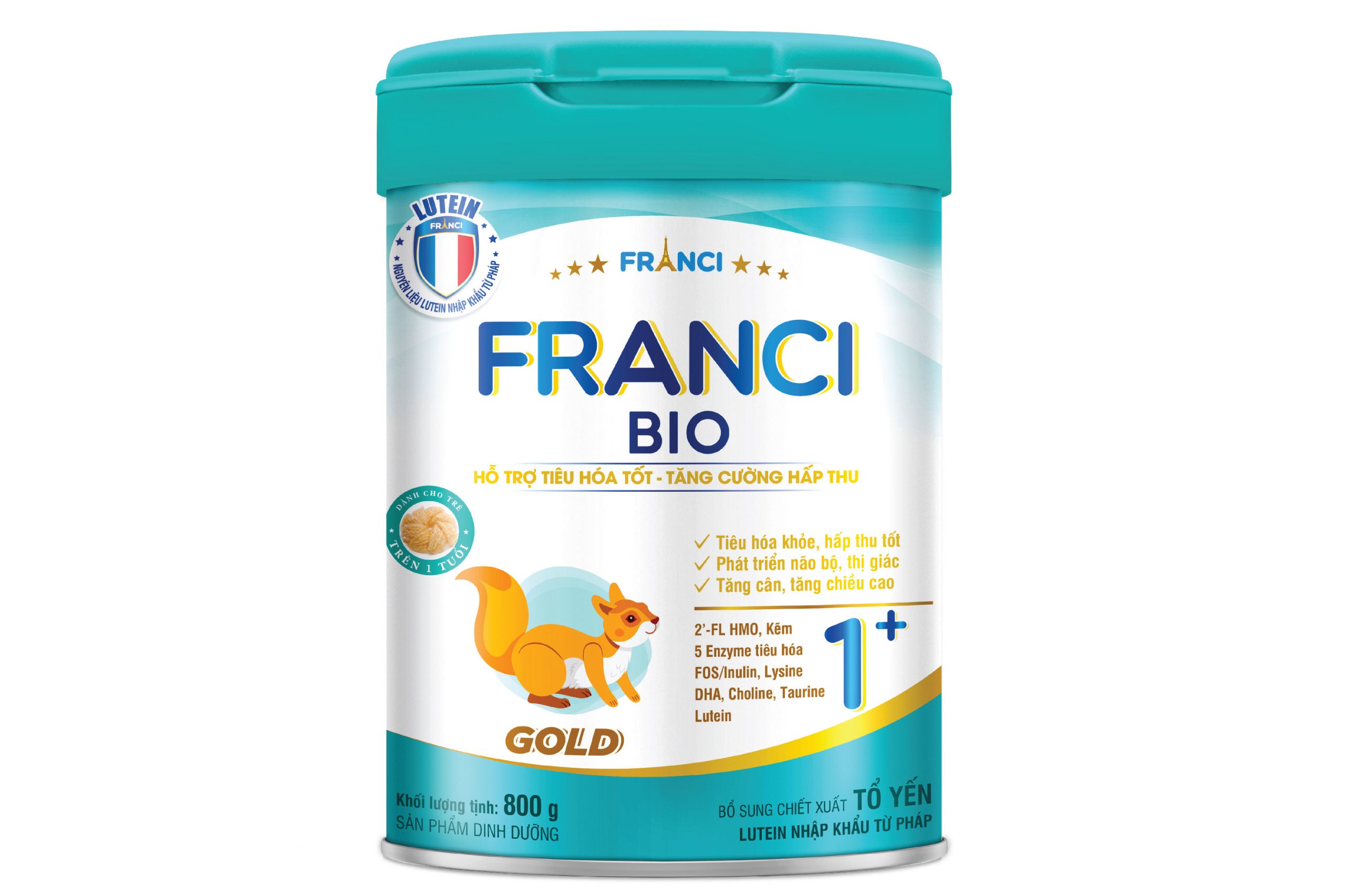 Combo 3 lon Sữa công thức FRANCI BIO GOLD 1+ lon 800g – Hỗ trợ tiêu hóa – Tăng cường hấp thu