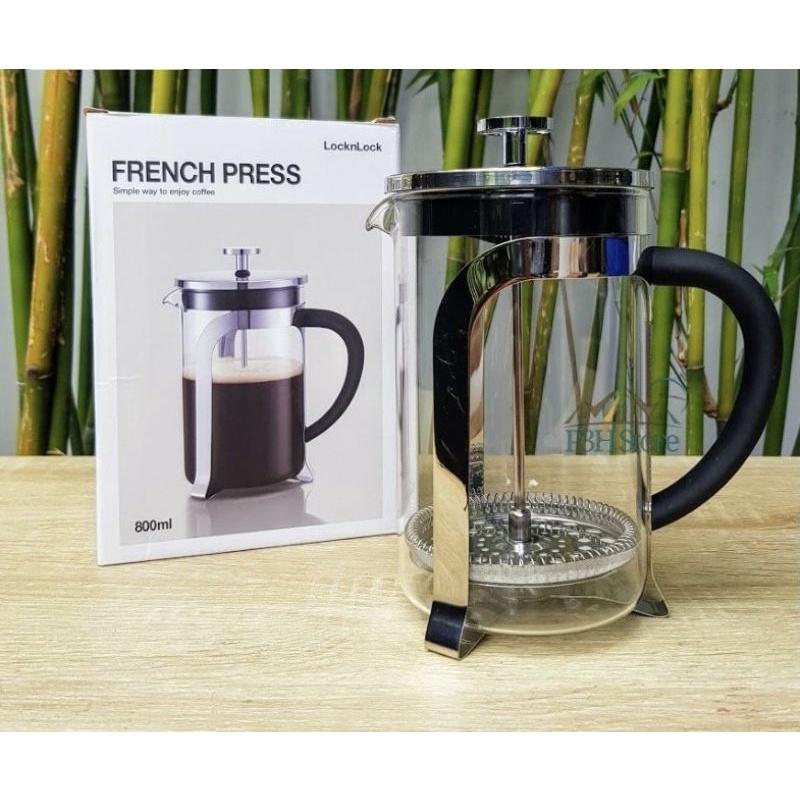 Bình Pha Trà, Cà Phê Kiểu Pháp Bằng Thủy Tinh Cáo Cấp Dung Tích 800ml LLG019