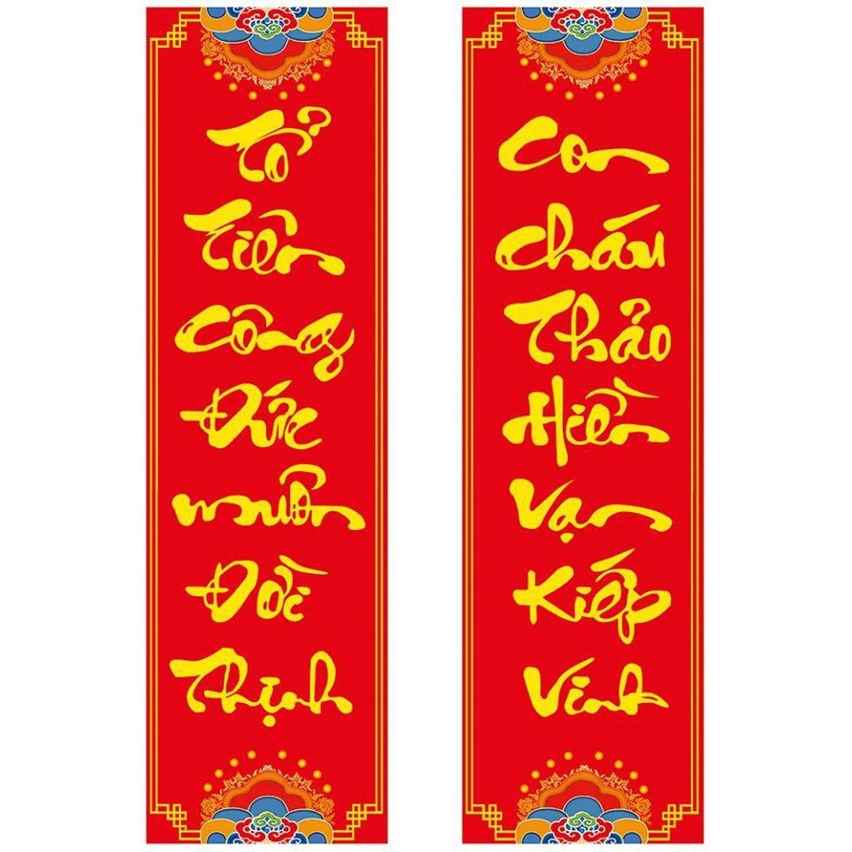 Tranh đính đá Câu đối gia đình hạnh  phúc 68x89cm - chưa đính
