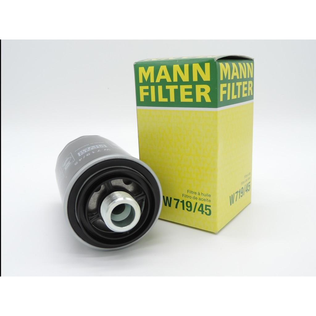 Lọc dầu nhớt MANN FILTER - W719/45 dành cho xe AUDI A3, A4, A5, A6, A8, Q3, Q5, VOLKSWAGEN, 06H115403, 06H115561