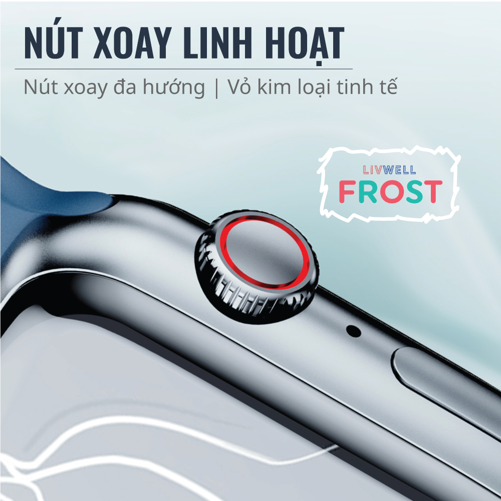 Đồng hồ thông minh LivWell Frost - Hàng Chính Hãng - Bảo Hành 12 Tháng 1 Đổi 1 - XANH DƯƠNG