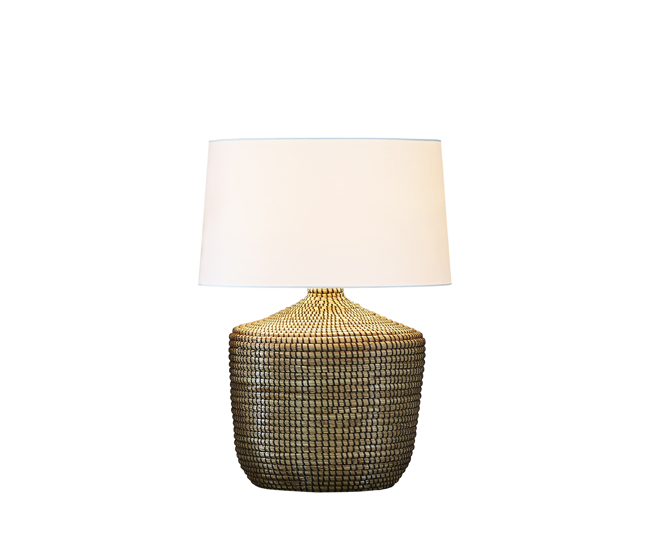 Đèn Trang Trí Bằng Mây Để Bàn Phòng Ngủ WOVEN - Đèn Để Bàn Nhập Khẩu Thái Lan - Tặng kèm Bóng Led MPE E27 tiết kiệm điện