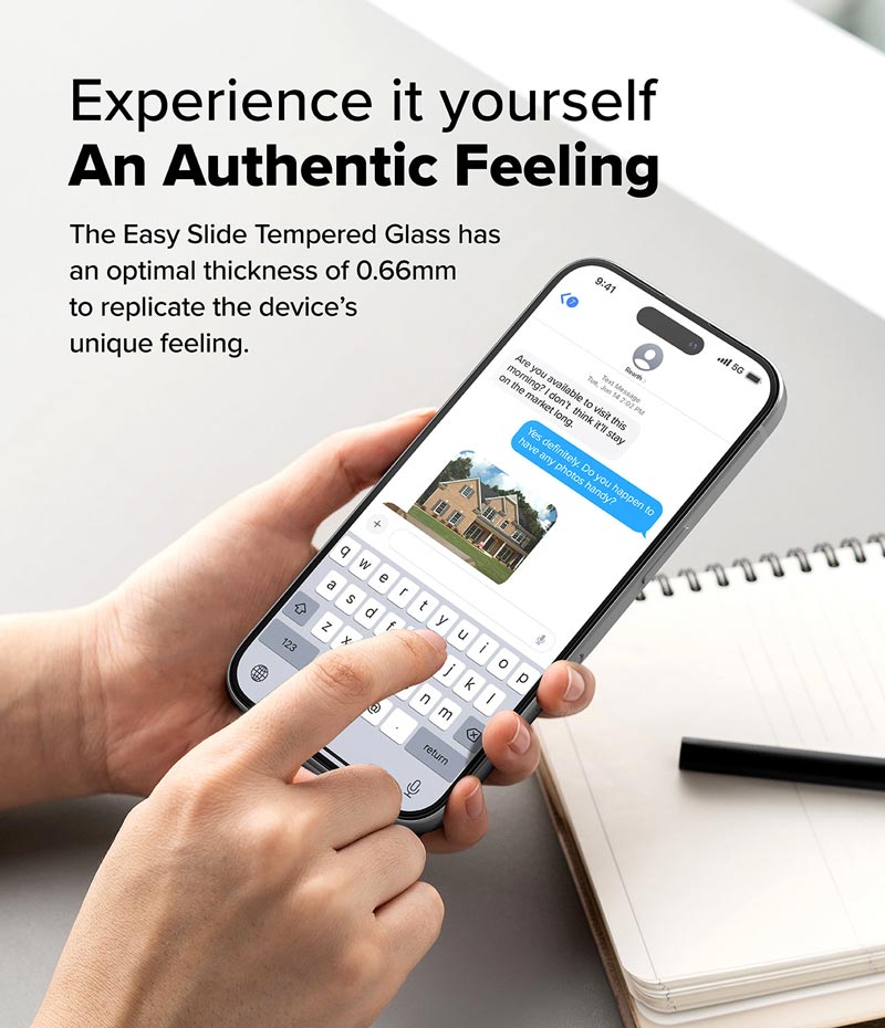 Bộ 2 Miếng Dán Cường Lực RINGKE Easy Slide Tempered Glass cho iPhone 16/ 15/ iPhone 16 Plus/ 15 Plus/ 16 Pro/ 16 ProMax_ Hàng chính hãng