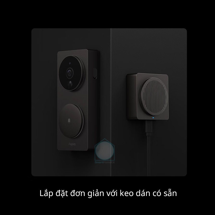 [Quốc Tế] Chuông cửa thông minh Aqara G4 Smart Doorbell 1080p Face ID - Tương Thích HomeKit - Kết nối Wifi - Hàng Chính Hãng