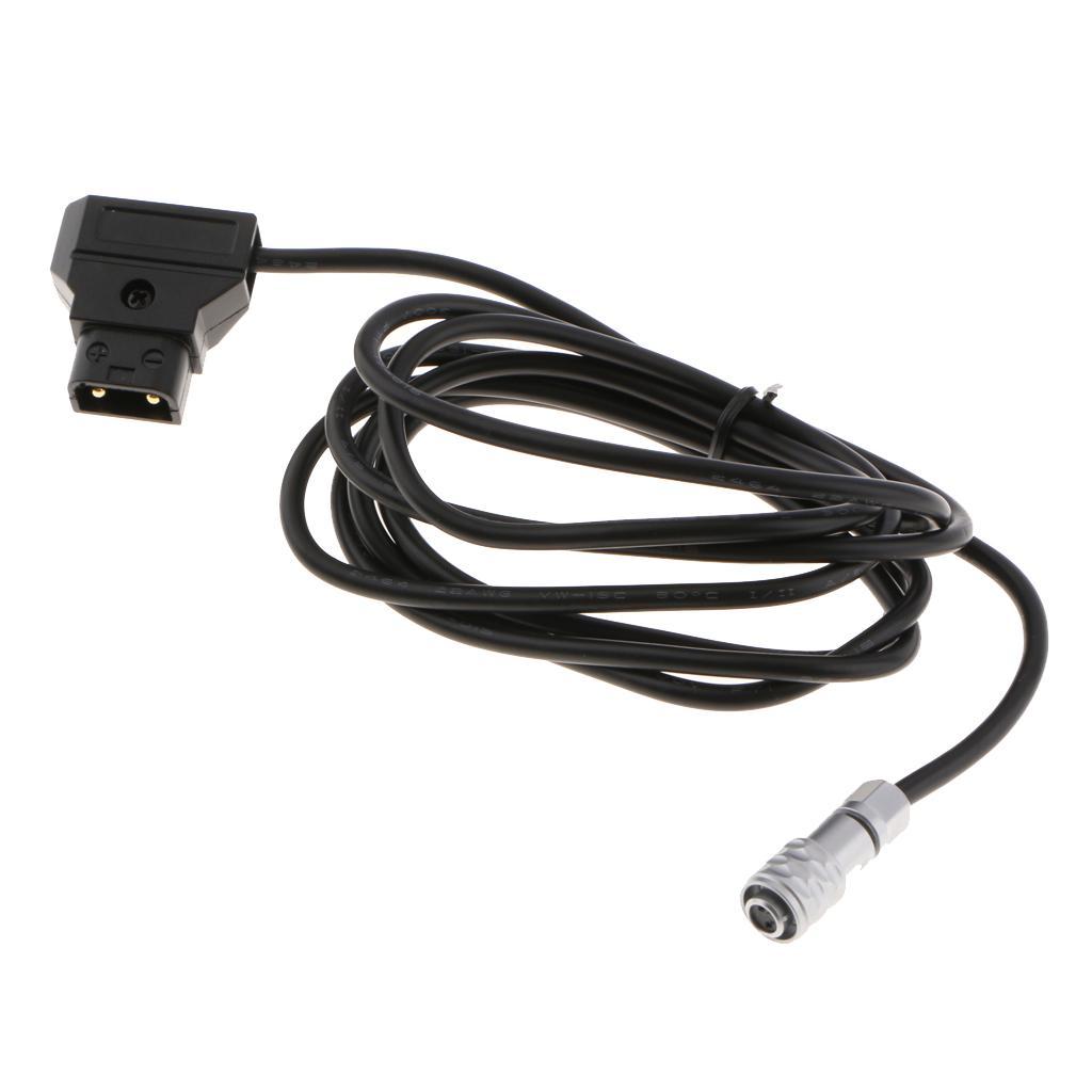 2pcs D-tap Power Cable Cord w/ Reverse Polarity Protection for BMPCC 4k 1.5m