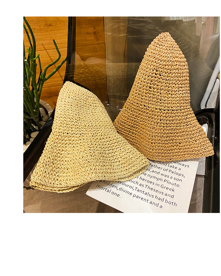 Mũ nón đi biển rộng vành cói nữ gấp gọn thoáng khí mát mẻ thời trang Hàn Quốc Dona22110206