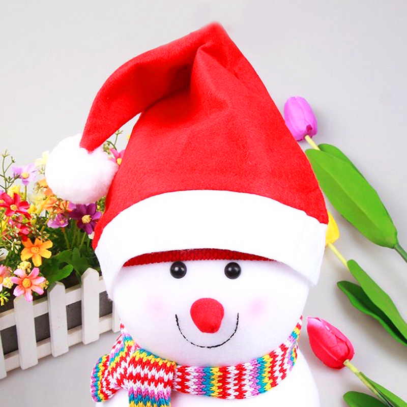 Nón Noel cho bé 0-12 tuổi Baby-S, Mũ Noel họa tiết trơn đơn giản vô cùng xinh xắn – SNOEL017