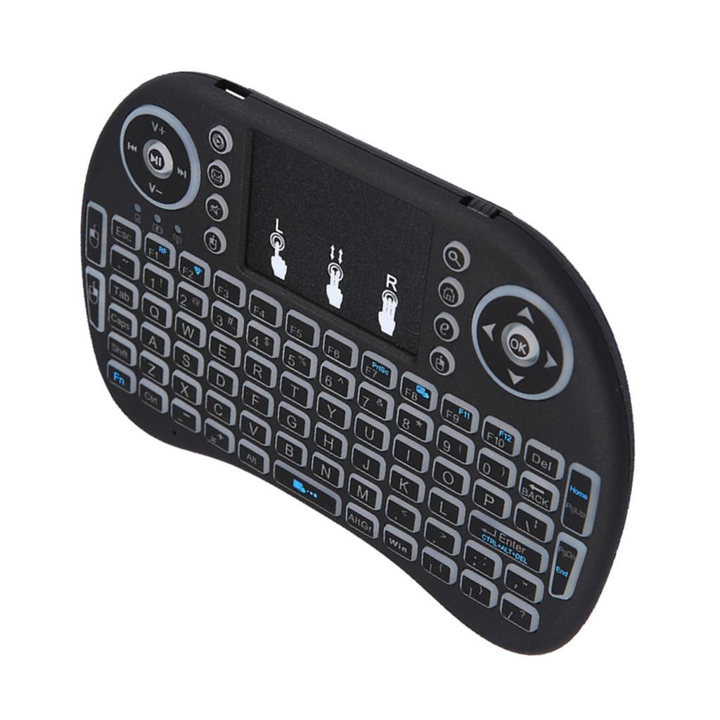 Mini Wireless Plug And Play Backlight Touchpad Keyboard Optical Mouse
