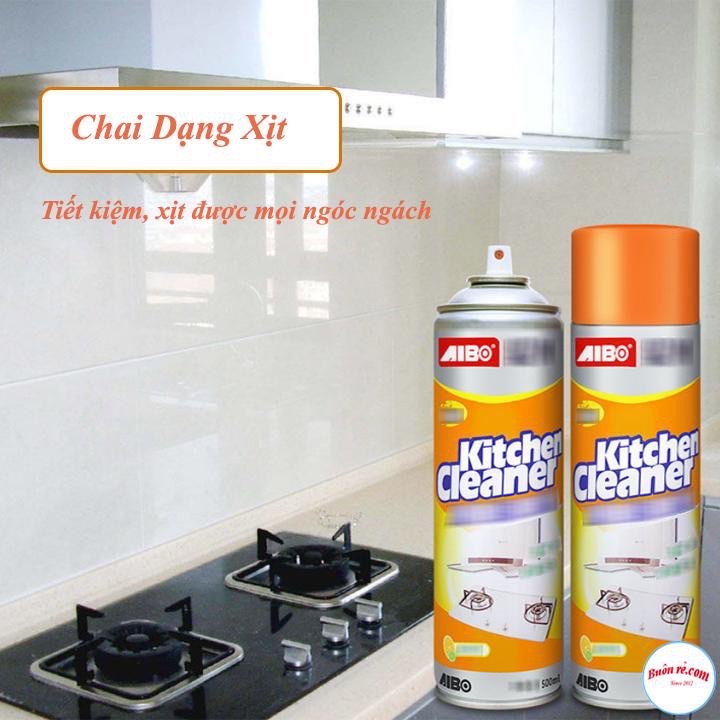 Chai tẩy xịt rửa đa năng vệ sinh bếp Kitchen 500ml ,tẩy dầu mỡ , các chất bẩn cứng đầu, hương chanh thơm mát dịu dàng 