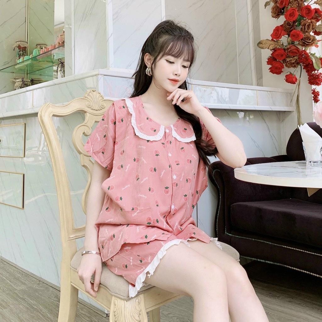 Bộ bầu cao cấpchất đũi Hàn, có chun chỉnh quần tiện lợiFree size 43~68kg