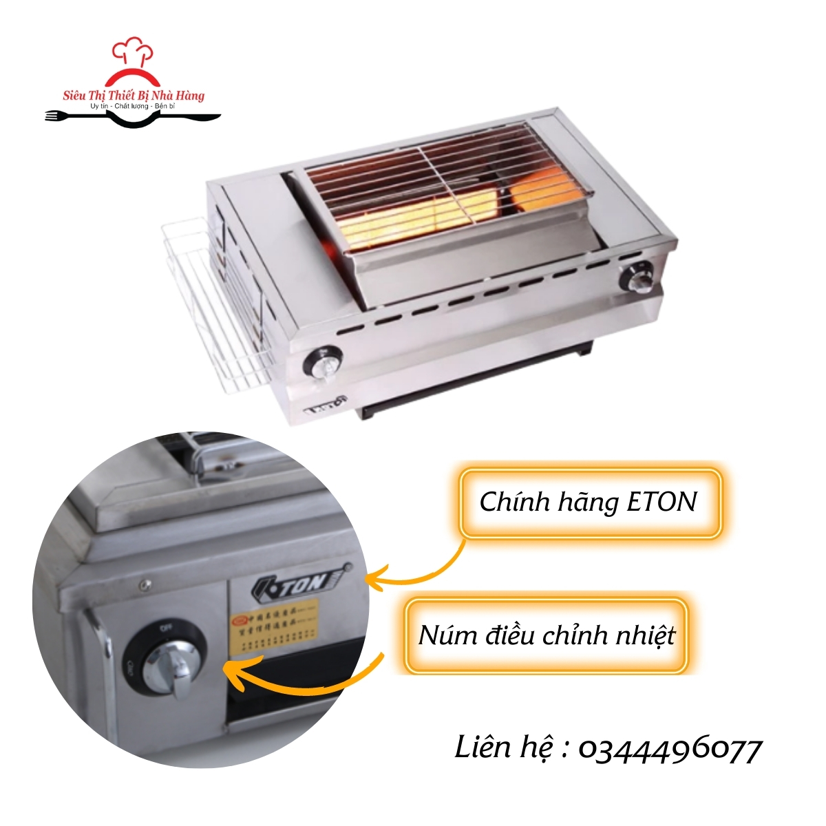 BẾP NƯỚNG GAS KHÔNG KHÓI ET-KF05 [BẢO HÀNH 12 THANG] BẾP NƯỚNG THỊT DÙNG GAS