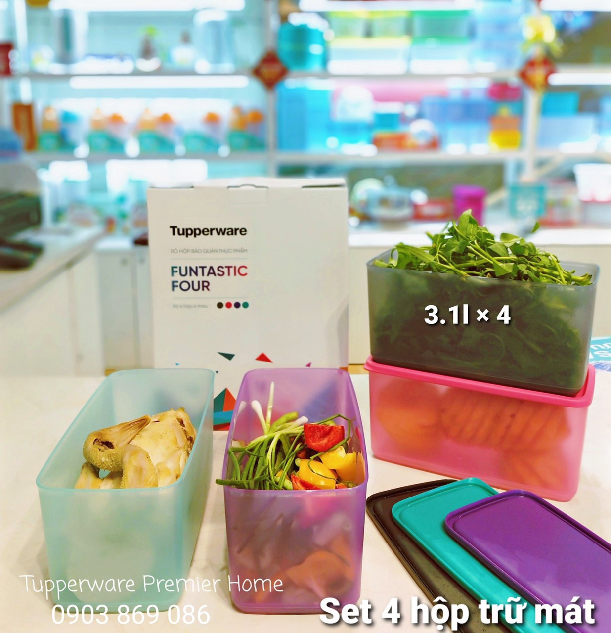 Bộ hộp Bảo quản thực phẩm FUNTASTIC FOUR
