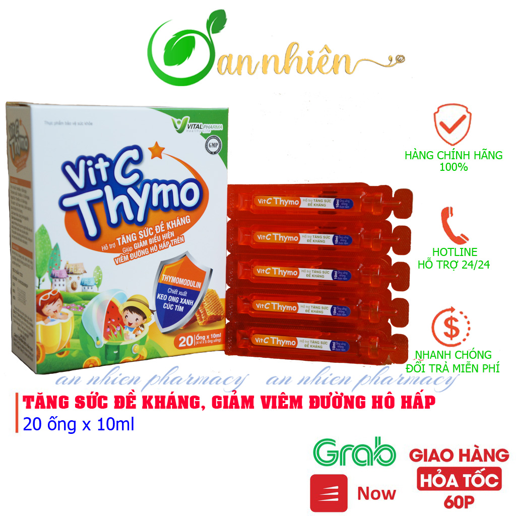 Siro tăng cường đề kháng cho trẻ Vit.C Thymo