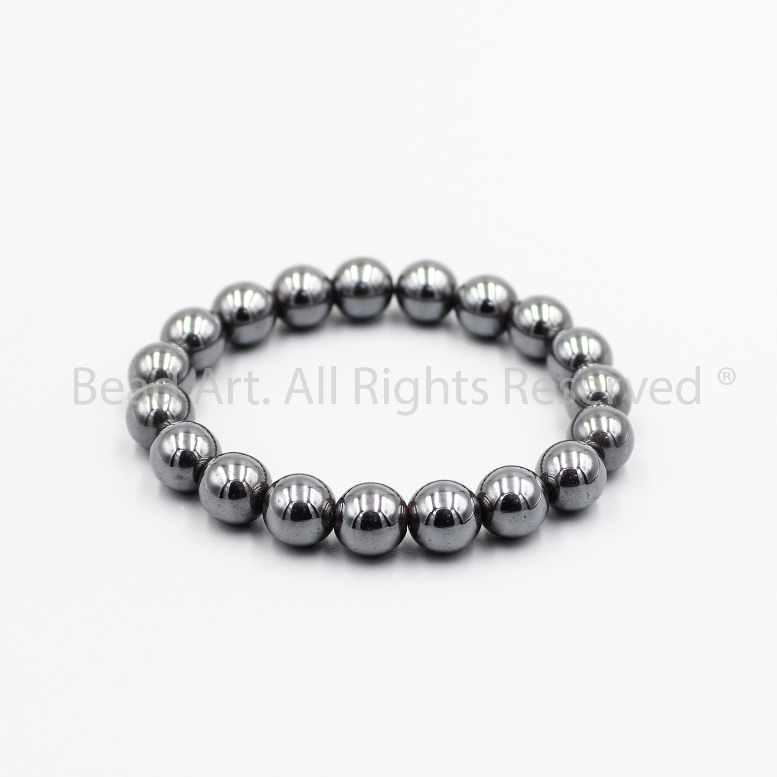 Vòng Tay 8MM Đá Hematite Màu Đen Tự Nhiên, Mệnh Thủy, Mộc, Vòng Tay Phong Thuỷ, Chuỗi Hạt - Bead Art