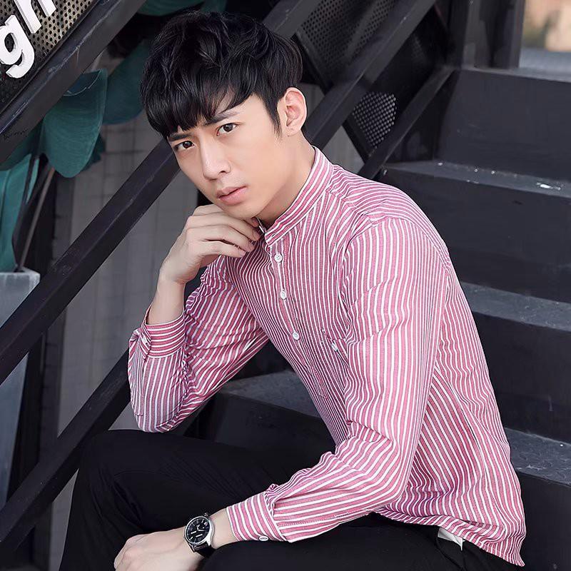 Áo thun dài tay họa tiết sọc ngang thời trang dành cho nam