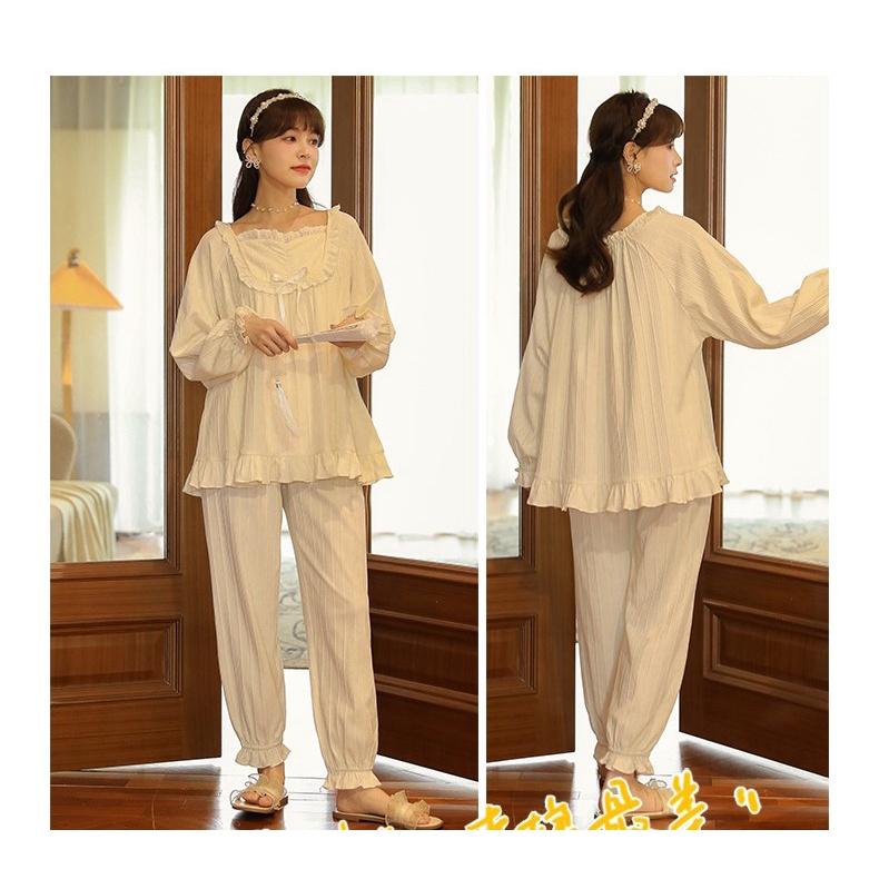 Bộ mặc nhà nữ, bộ ngủ nữ phong cách tiểu thư siêu đẹp