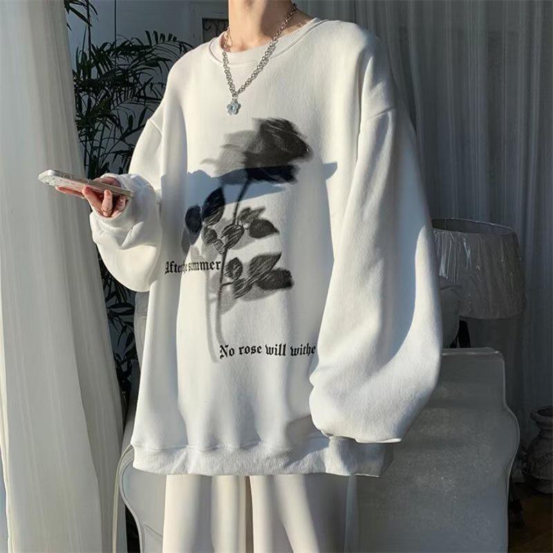 Áo Hoodie Dài Tay Form Rộng In Họa Tiết Thời Trang Dành Cho Nam / Nữ size M-3XL