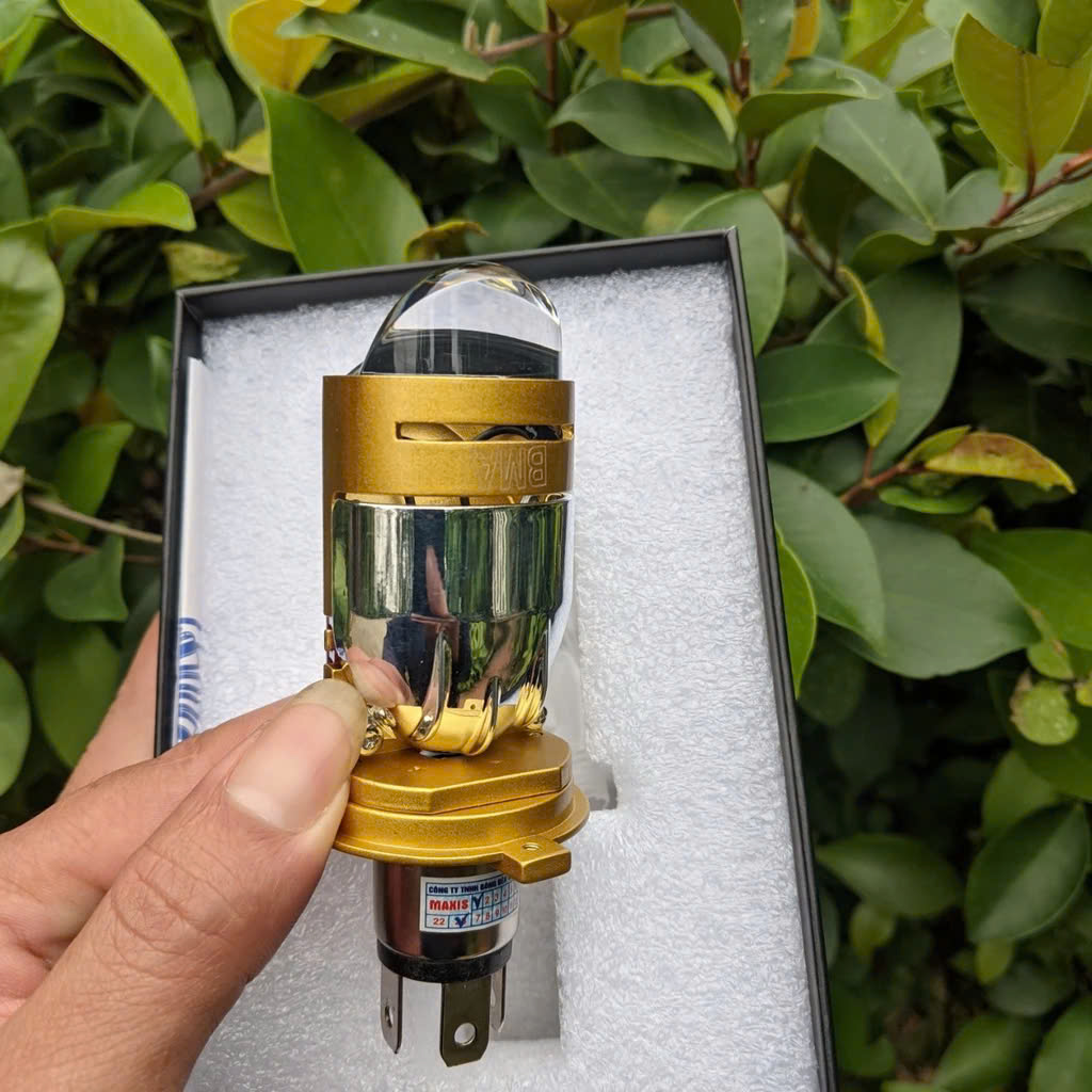 Đèn Pha LED Bi Cầu MJ01 Mẫu Mới Có Pha LAZE Siêu Sáng Cho Ô Tô, Xe Máy 12V–80V | Hàng VIP Cực Chất