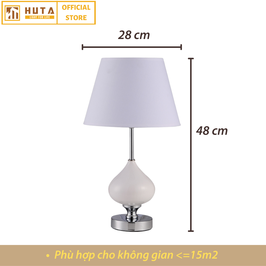 Đèn Ngủ Để Bàn HUTA S10 Gốm Sứ Hình Giọt Nước Độc Đáo Decor Trang Trí Phòng Ngủ Phòng Khách, Khách Sạn, Điều Chỉnh Độ Sáng, Đèn Vàng Bóng LEDTiết Kiệm Điện