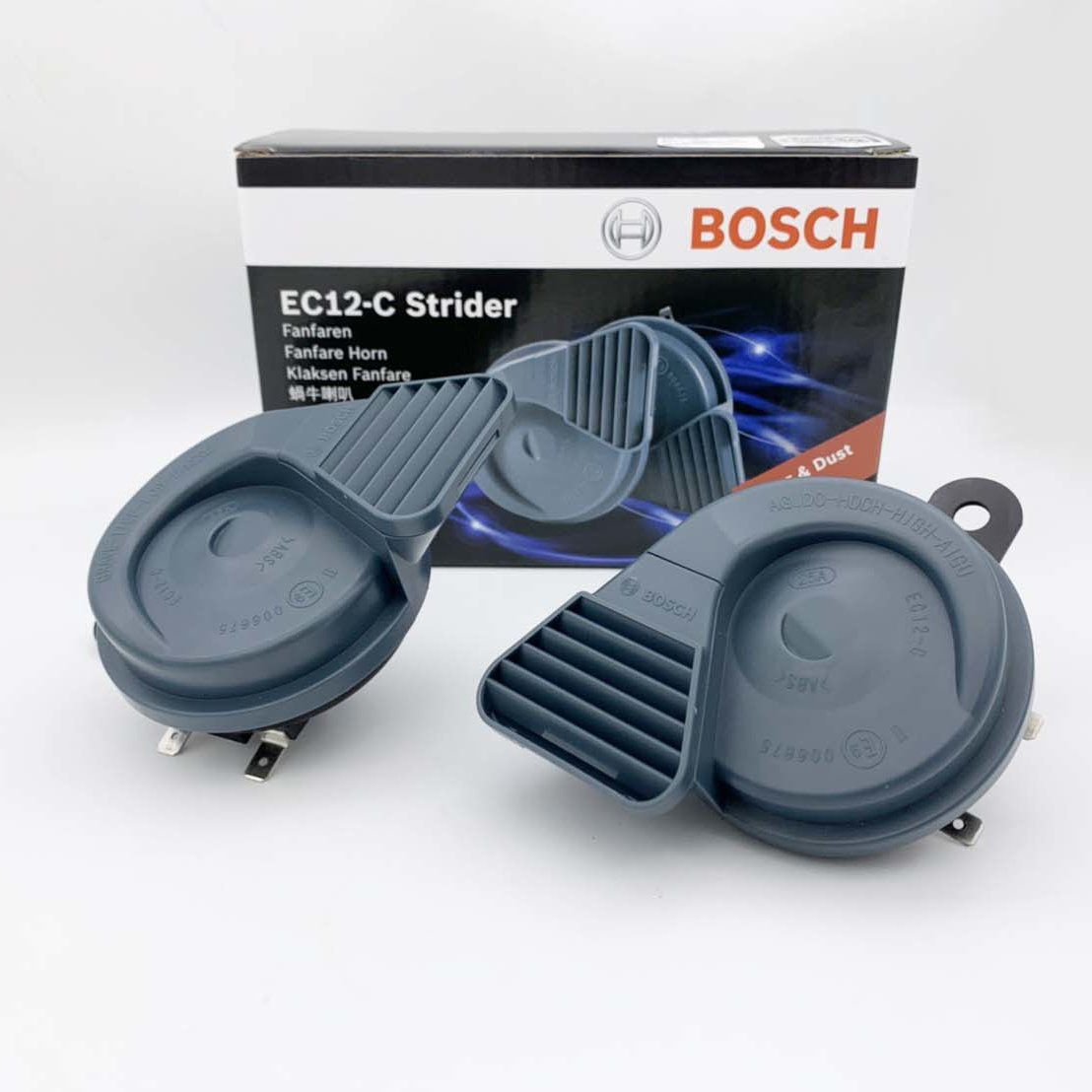 Còi Ô tô Xe Tải - Còi Chống Nước BOSCH EC12C Strider Horn - Hàng Chính Hãng