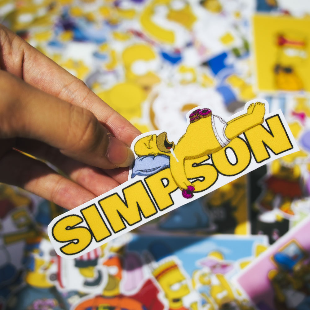 Set 100 sticker hình dán - The Simpsons