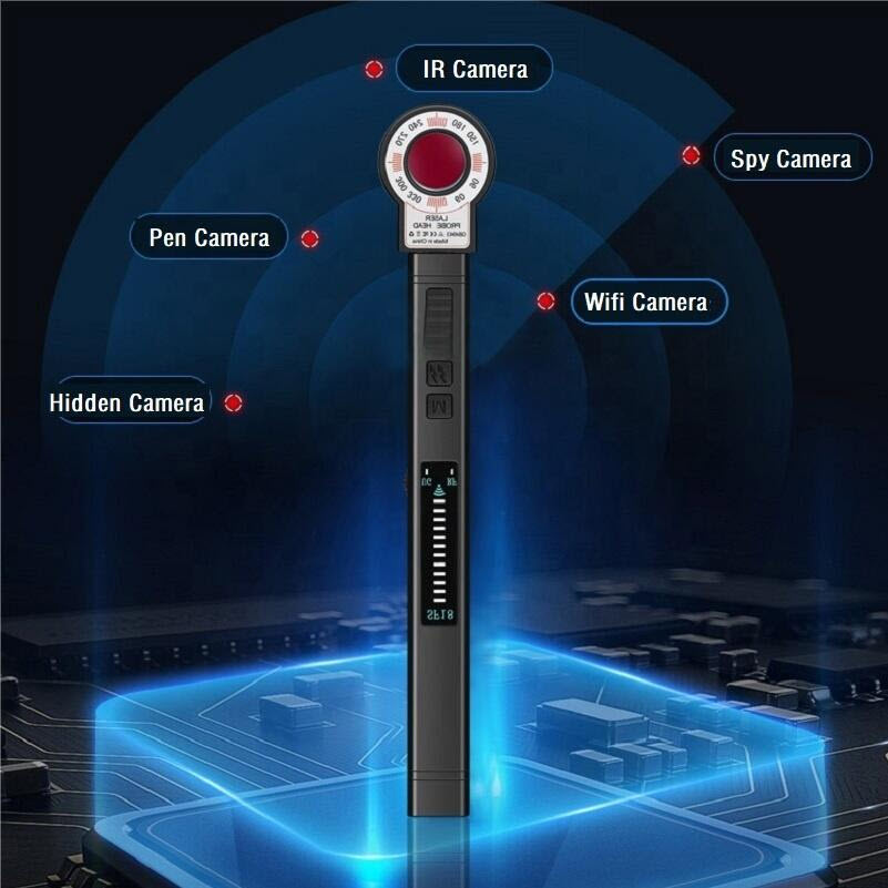 ROGTZ - RF Detector SF18 Máy dò camera mini, máy ghi âm, tín hiệu vô tuyến, tín hiệu di động Dải tận rộng 100MHz - 8GHz  Khu vực dò rộng Độ nhạy cao  Pin trâu 5h Kích thước nhỏ gọn Đèn pin Báo động chế độ rung Văn phòng Khách sạn Nhà nghỉ Hàng Chính Hãng