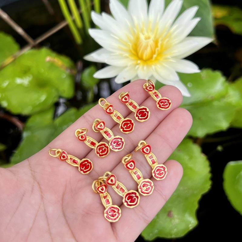 Charm gậy như ý màu xi vàng làm phụ kiện vòng tay
