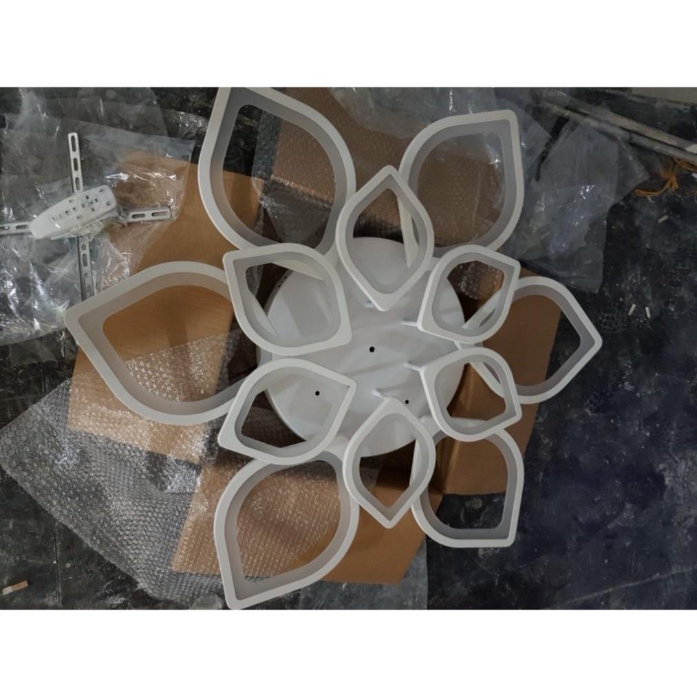 Đèn Ốp Trần Mâm Hoa Sen 12 Cánh Trang Trí Phòng Khách,Ngủ,3 Chế Độ Ánh Sáng,Mẫu Mới Hiện Đại Sang Trọng