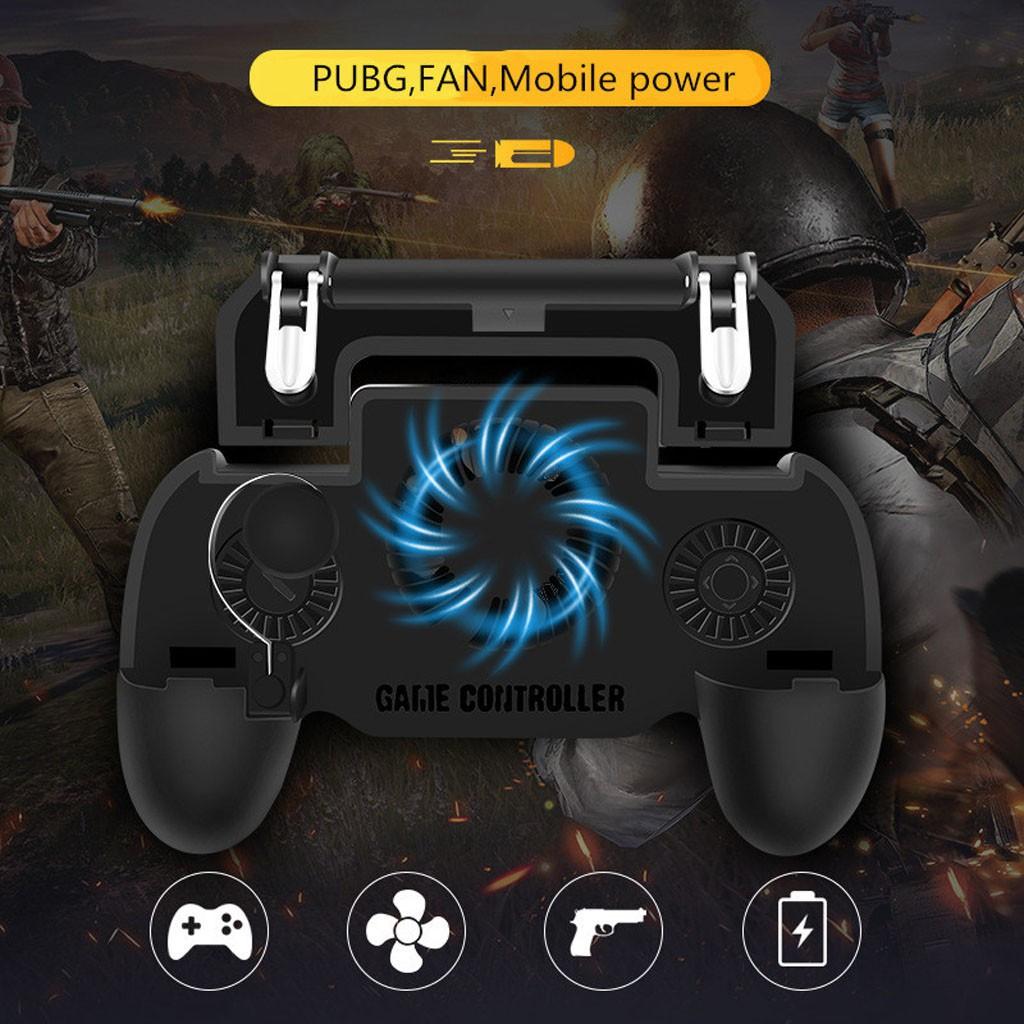 Tay Cầm Chơi Game PUBG, ROS, FF/Liên Quân Mobile/Quạt Tản Nhiệt Kiêm Sac Dự Phòng