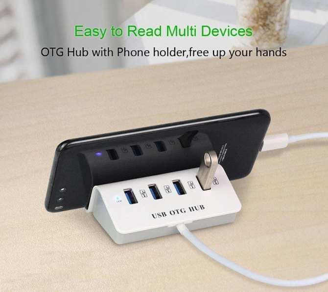Hub Usb OTG cao cấp kết nối chuột và bàn phím cùng lúc với điện thoại giá rẻ