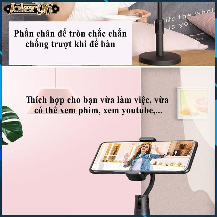 Giá đỡ kẹp cho điện thoại chụp ảnh, livestream, quay titok có thể kéo dài thu ngắn, xoay 360 độ
