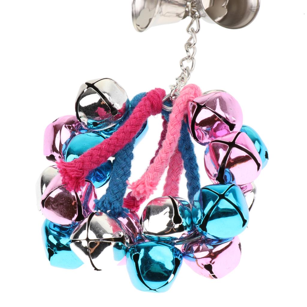 Pet Parrot Chew Swing/Tunnel/Bell Toys Cage Decoration Hanging Toy