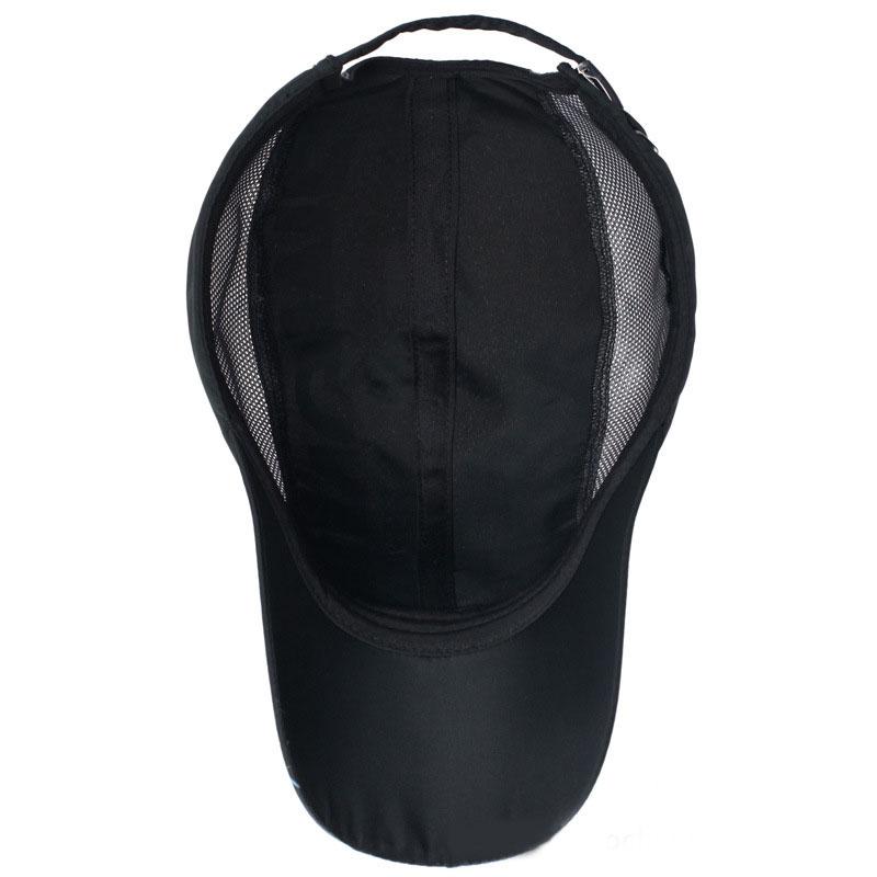 Mùa hè Nam Nữ Mũ Bóng Chày Câu Cá Ngoài Trời Chống Thấm Nước Hat Thời Trang Thư Thoáng Khí Che Nón Snapback Thể Thao Chạy Mồ Hôi Color: Dark Gray Size: 56-60cm