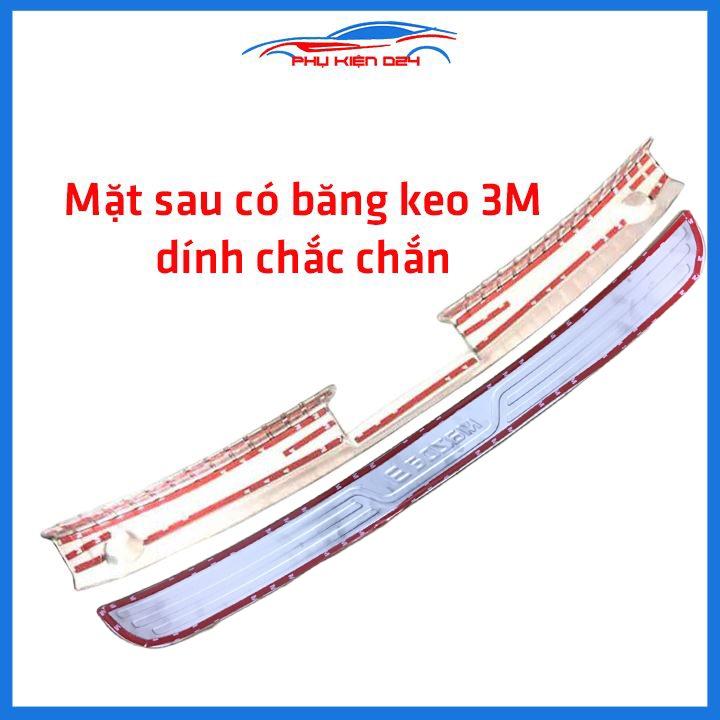 Ốp chống trầy cốp Mazda 3 2015-2016-2017-2018-2019 Sedan inox sáng bóng bảo vệ xe chống va đập