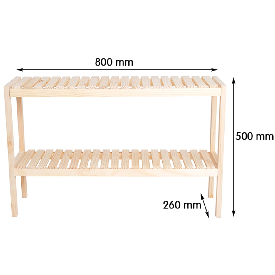 Kệ Giày Dép - Kệ Đa Năng Gỗ 2 Tầng Size M Bench 2FM Nội Thất Kiểu Hàn BEYOURs - Gỗ Tự Nhiên