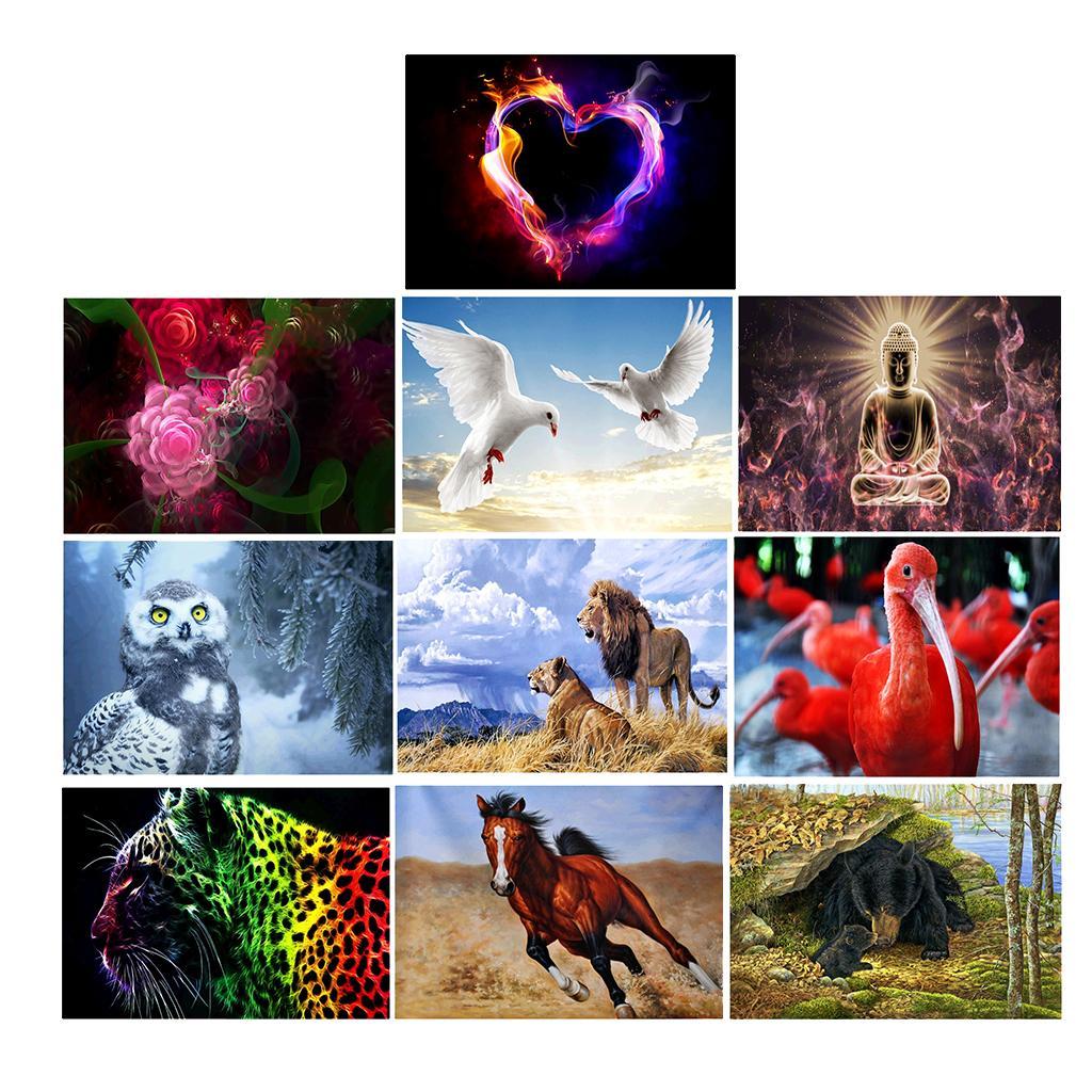 DIY 5D Diamond Painting Kit Diamond Embroidery Rhinestone Cross Stitch Arts Craft Supply for Home Decoration