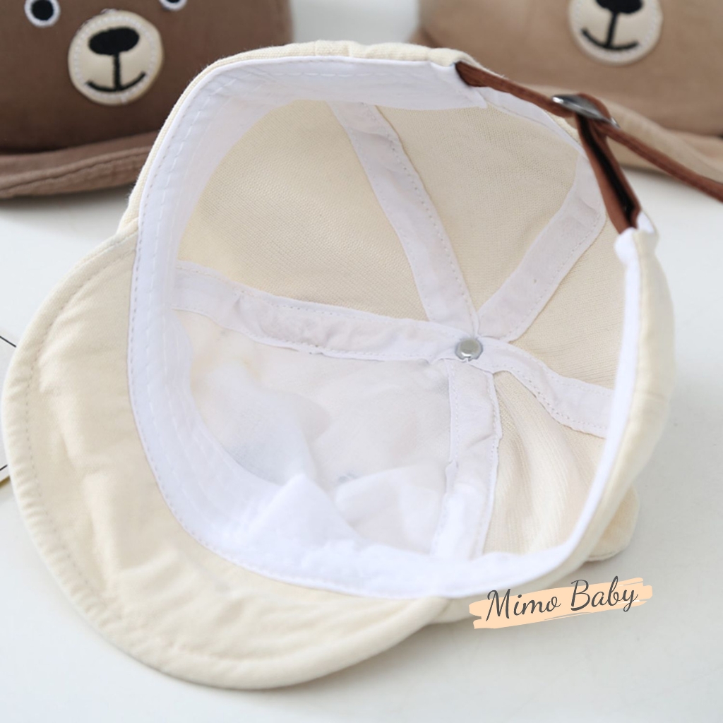 Mũ nón lưỡi trai tai cún chất liệu kaki phong cách hàn quốc cho bé MH230 Mimo Baby