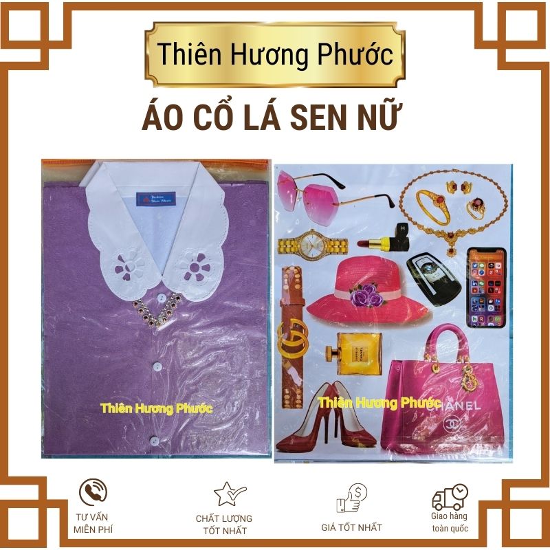 Quần áo bà cổ lá sen cao cấp