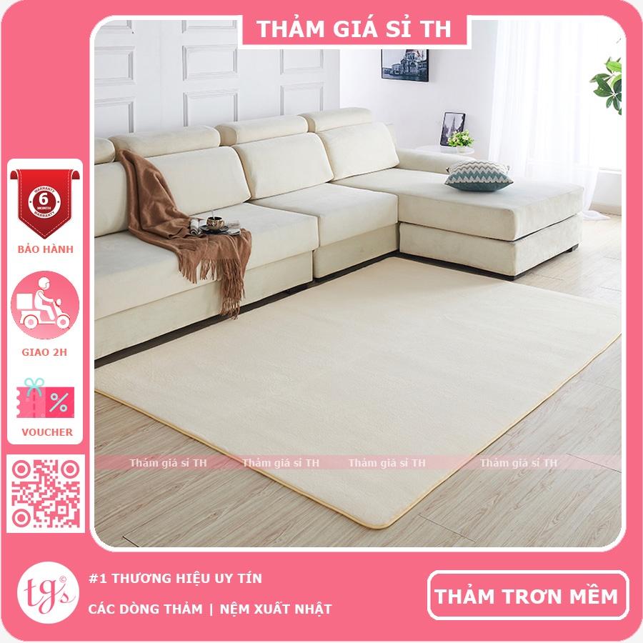 Thảm Nhung Màu Be | Thảm Trang Trí Phòng Khách - Phòng Ngủ - Thảm Trải Sofa - Thảm Dành Cho Bé