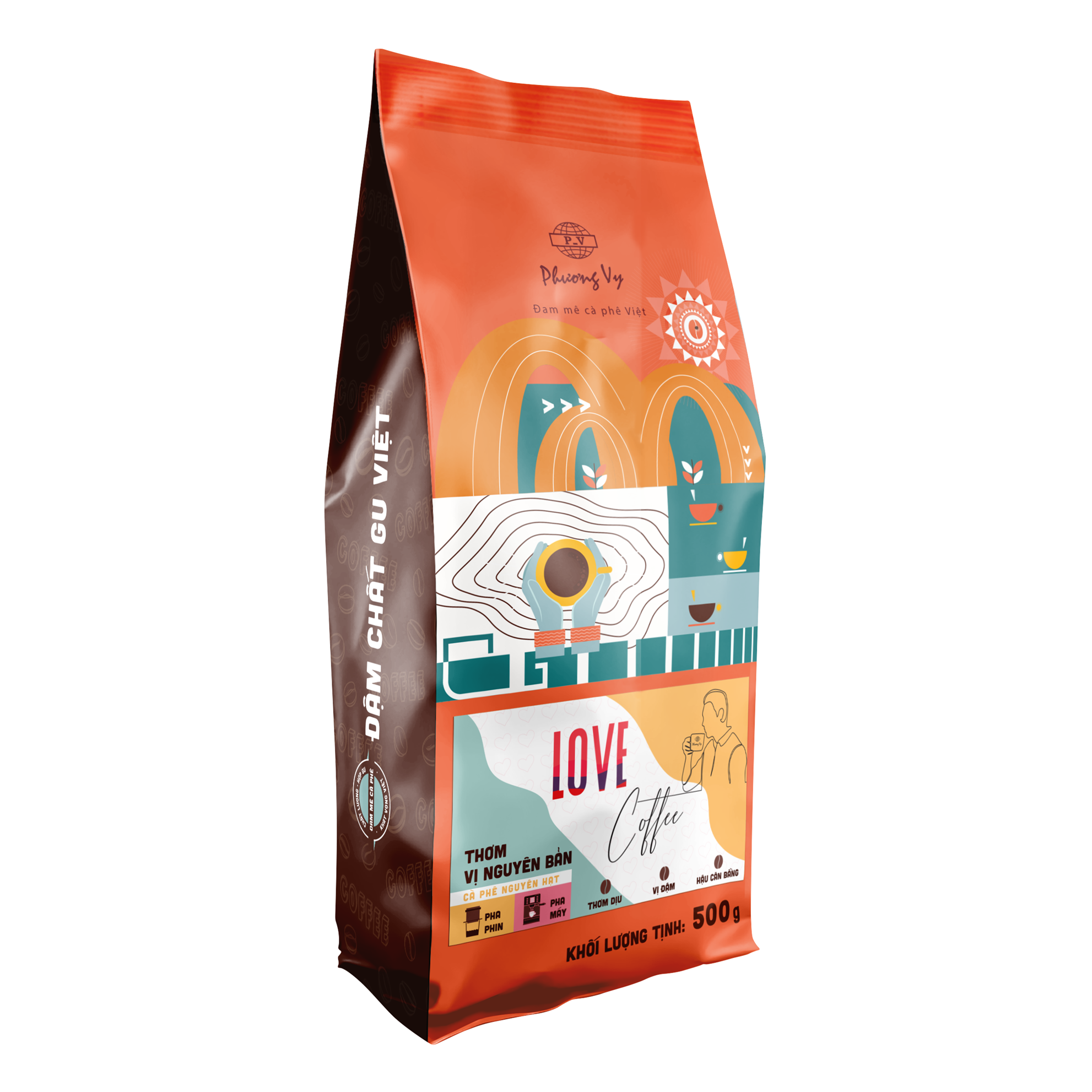 Cà Phê Gu Nguyên Chất - Love Coffee - 500g - Phương Vy Coffee