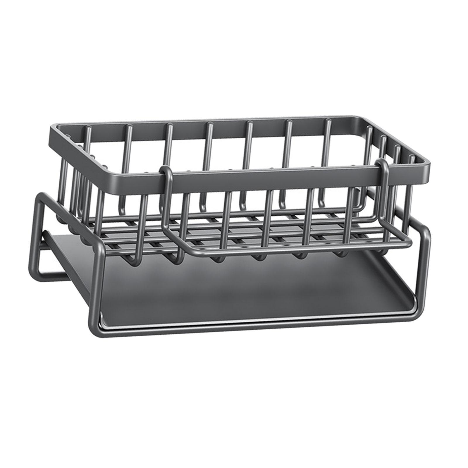 Sponge Holder for Kitchen Sink,Sponge Rack , Rustproof Kitchen Sink Organizer for Place Dishwashing Brush Soap and Sponge