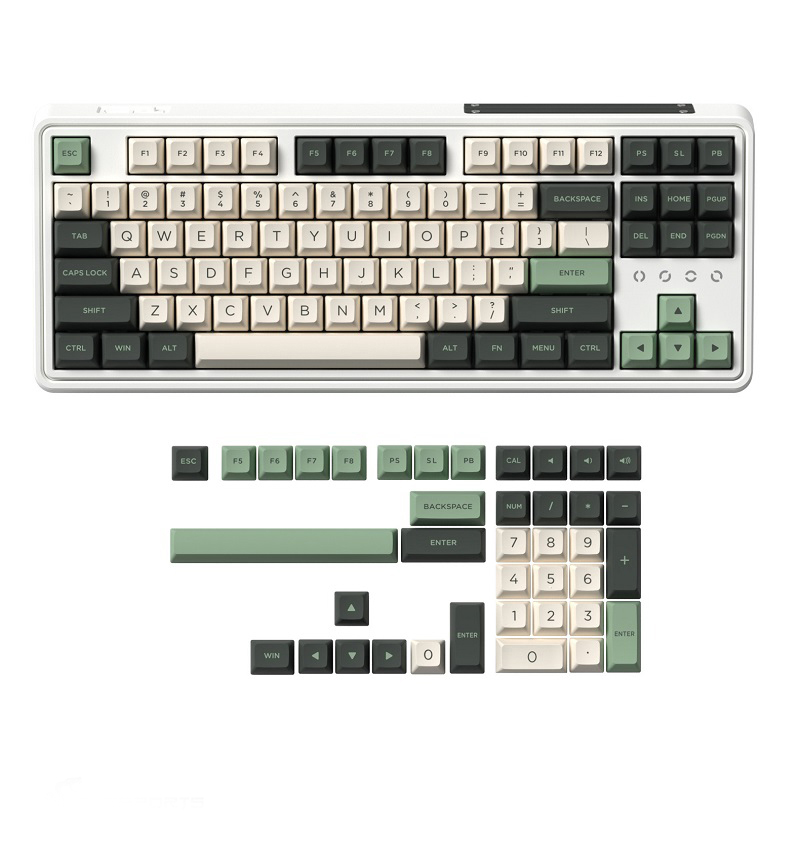 Bàn phím máy tính FL-Esports CMK87SAM Tropical Forest 3 Mode _Mới, hàng chính hãng