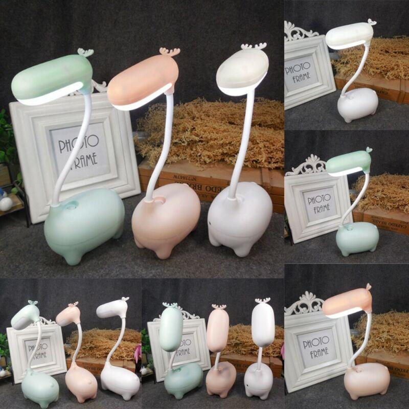 LED Night Light Eye-Caring Table Lamp Desk Lamp with USB Charging Port Reading
