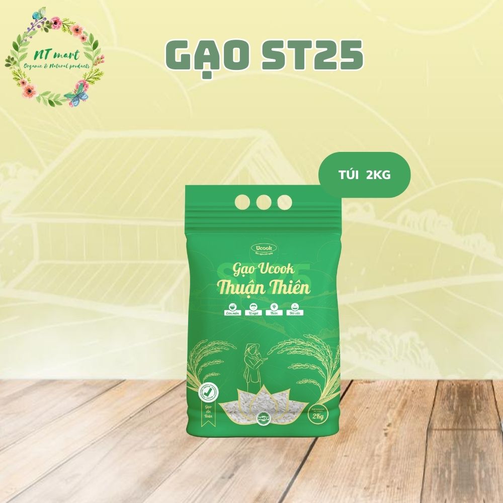 Gạo hữu cơ ST25 - Ucook 2kg