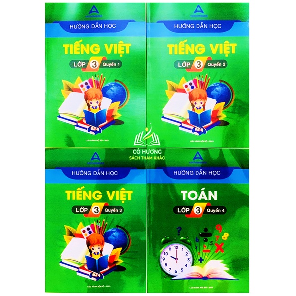 Sách - Combo 4 cuốn Hướng dẫn học tiếng việt lớp 3