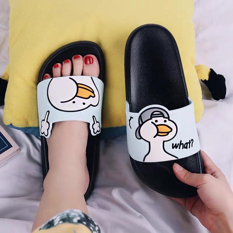 Dép quai ngang phong cách hình vịt ngộ nghĩnh
